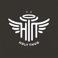the logo for holy thug