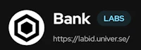 bank labs logo on a black background