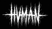 the logo for human on a black background