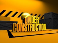 the word under construction on a yellow background