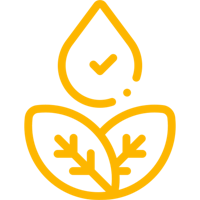 a yellow leaf with a drop on it