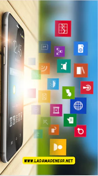 a smartphone with a lot of icons on it