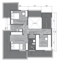 a floor plan for a two bedroom apartment