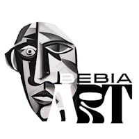 the logo for ebbia art