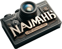 a camera with the words naamah film production on it
