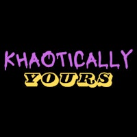 khaotically yours logo on a black background