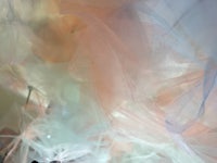 a close up of tulle on a table