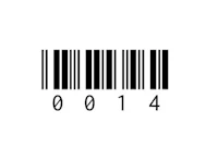 a barcode on a white background
