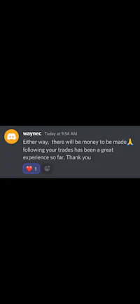 a screenshot of a twitter message that says thank you for your support