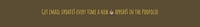 a brown background with a gold text on it