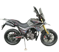 a black and red motorcycle is parked on a white background