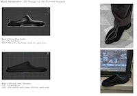 3d model of a pair of black shoes