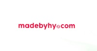 madebyhy com logo on a white background