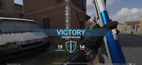 a screenshot of a game with the word victory on it