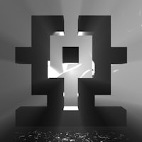 a black and white image of a square with rays of light