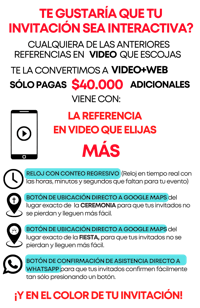 a flyer with the words te gusta que te invita sea interactiva