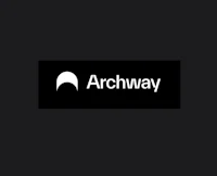 archway logo on a black background