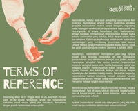a poster with the words terms of reference