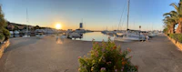 a boat docked in a marina