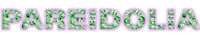 paridolia on a purple background
