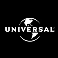 universal logo on a black background