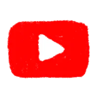 a red youtube logo on a black background