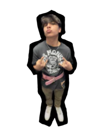 a young man wearing a t - shirt and jeans