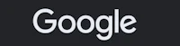 the google logo on a black background