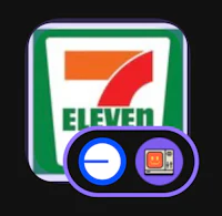 a seventy seven logo with a clock on it