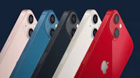 a row of iphone 11s in different colors