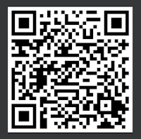 a qr code on a black background