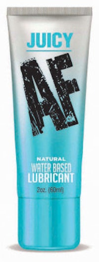 a tube of juicy af natural lubricant