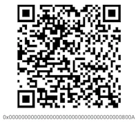 a qr code is shown on a white background