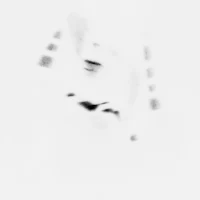 a black and white photo of a man in a white shirt