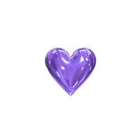 a purple heart on a black background