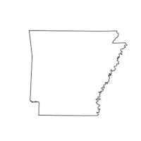 a map of the state of arkansas