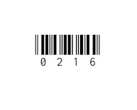 a barcode on a white background