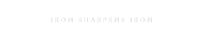 iron sharpens iron logo on a black background