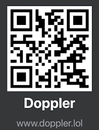 a qr code with the word dopler on it