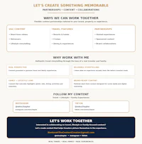 the homepage of a website with the words let's create something memorable
