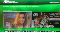 a green screen with a picture of a woman's face