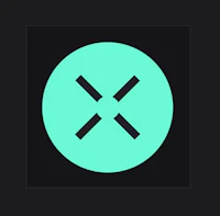 a green circle with an x in it