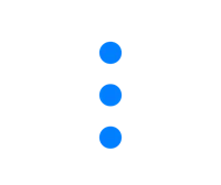 three blue circles on a black background