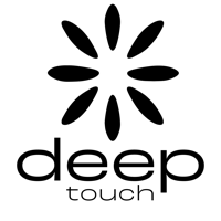 the deep touch logo on a white background