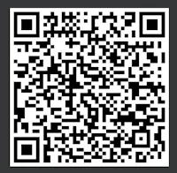 a black and white qr code on a black background