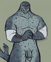 a drawing of a saber tooth tiger