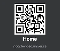qr code with the word home on it