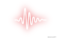 a red heartbeat logo on a black background
