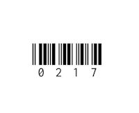 a barcode on a white background