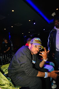 a man sitting on a couch